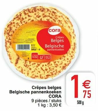 Crêpes belges belgische pannenkoeken cora