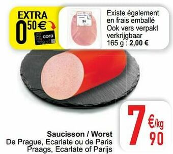 Cora Saucisson - worst aanbieding