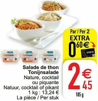 Cora Salade de thon tonijnsalade aanbieding