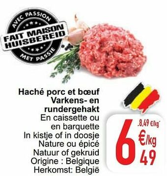 Cora Haché porc et boeuf varkens- en rundergehakt aanbieding