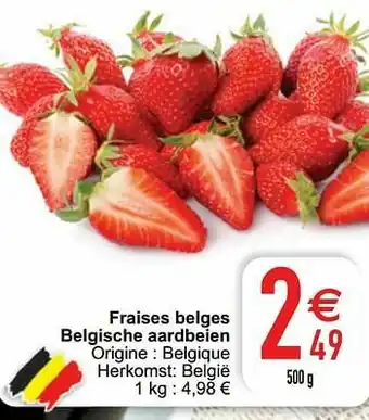 Cora Fraises belges belgische aardbeien aanbieding