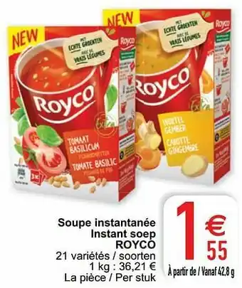 Soupe instantanée instant soep royco