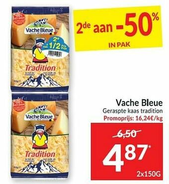 Vache bleue geraspte kaas tradition