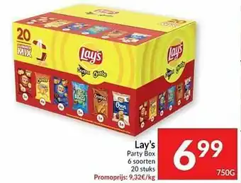 Intermarché Lay`s party box aanbieding