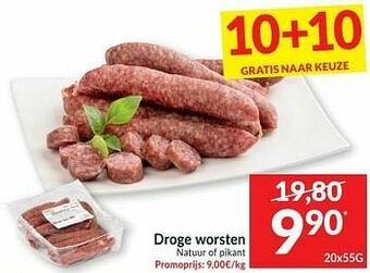 Intermarché Droge worsten natuur of pikant aanbieding