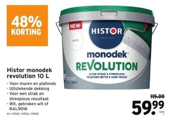 GAMMA Histor monodek revolution 10L aanbieding