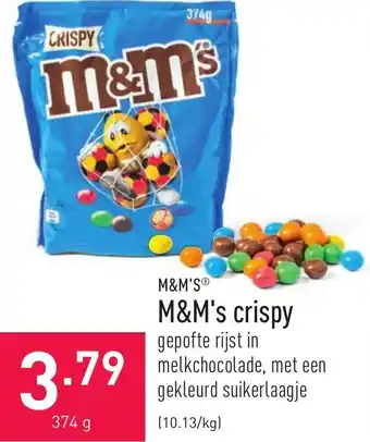 ALDI M&M's crispy 374g aanbieding
