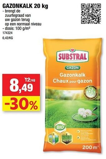 Hubo Gazonkalk aanbieding