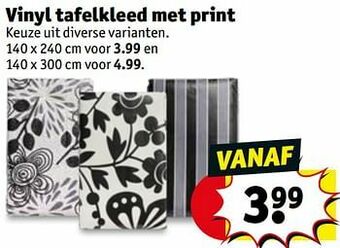 Kruidvat Vinyl tafelkleed met print aanbieding