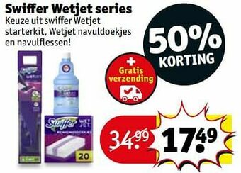 Kruidvat Swiffer wetjet series aanbieding