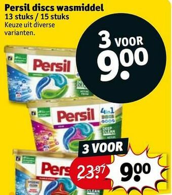 Kruidvat Persil discs wasmiddel aanbieding