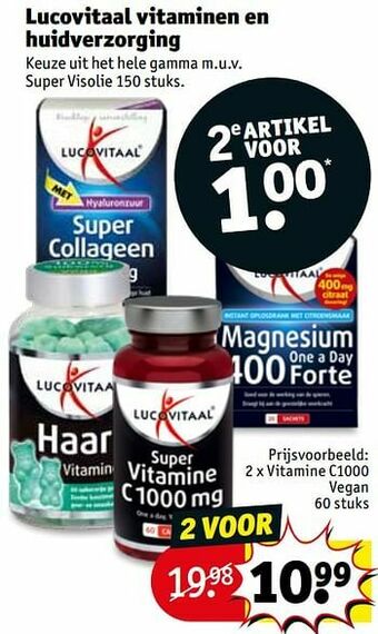 Kruidvat Vitamine c1000 vegan aanbieding