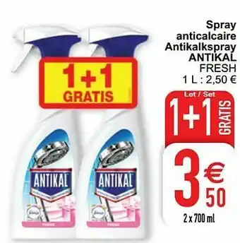 Spray anticalcaire antikalkspray antikal fresh
