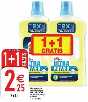 Cora Nettoie-tout allesreiniger mr. propre ultra power aanbieding