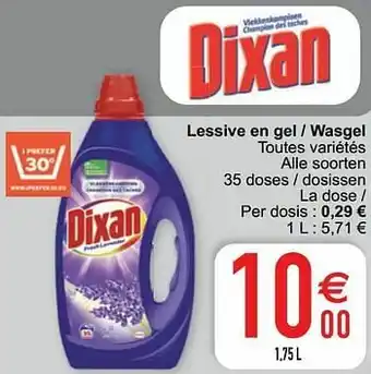Lessive en gel - wasgel