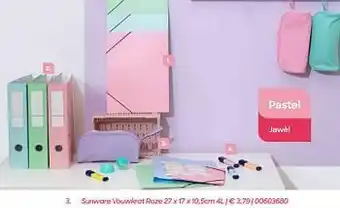 Sunware vouwkrat roze