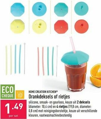 ALDI Drankdeksels of rietjes aanbieding