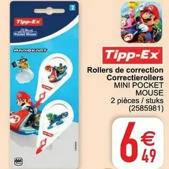 Rollers de correction correctierollers mini pocket mouse
