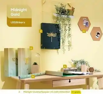 AVA Midnight gold kaftpapier aanbieding