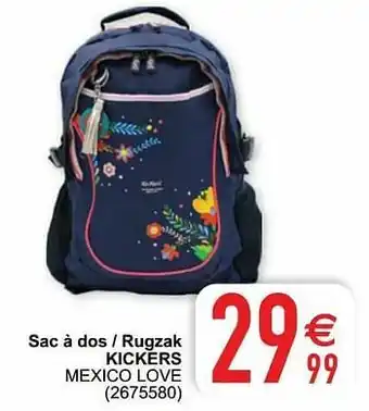 Sac à dos - rugzak kickers mexico love
