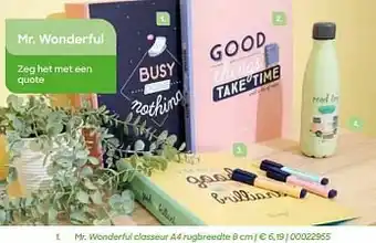 AVA Mr. wonderful classeur a4 rugbreedte aanbieding