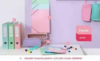 AVA Staedtler textsurfer pastel 4 + 2 aanbieding