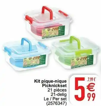 Cora Kit pique-nique picknickset aanbieding