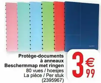 Cora Protège-documents à anneaux beschermmap met ringen aanbieding