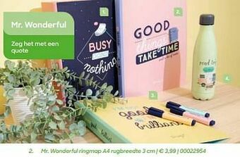 AVA Mr. wonderful ringmap a4 rugbreedte aanbieding