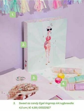 Sweet as candy egel ringmap a4 rugbreedte