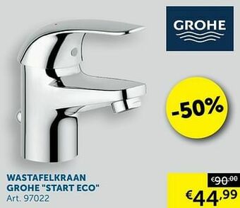 Zelfbouwmarkt Wastafelkraan grohe start eco aanbieding