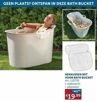 Nekkussen wit voor bath bucket