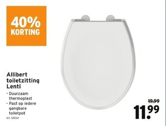GAMMA Allibert toiletzitting Lenti aanbieding