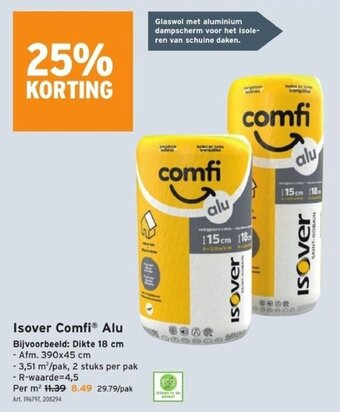 GAMMA Isover Comfi Alu aanbieding