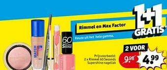 Kruidvat Rimmel 60 seconds supershine nagellak aanbieding