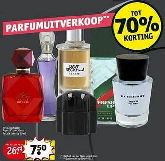 Kruidvat Agent provocateur fatale intense aanbieding