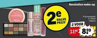 Kruidvat Sheer lipgloss aanbieding