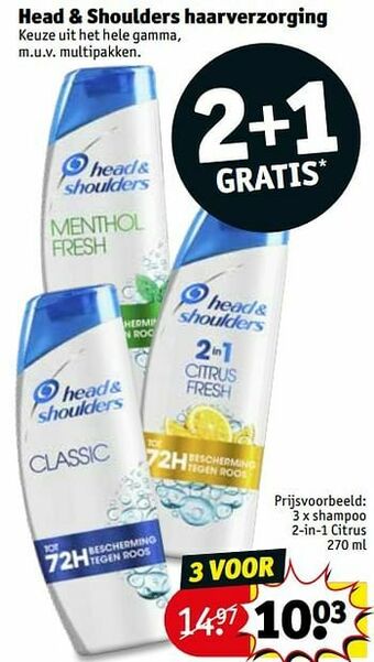 Kruidvat Shampoo 2-in-1 citrus aanbieding