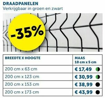Zelfbouwmarkt Draadpanelen aanbieding