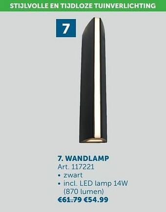 Zelfbouwmarkt Wandlamp aanbieding