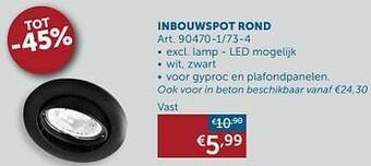 Zelfbouwmarkt Inbouwspot rond vast aanbieding