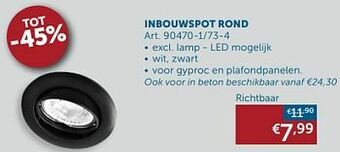Zelfbouwmarkt Inbouwspot rond richtbaar aanbieding