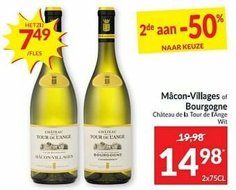 Intermarché Mâcon•villages of bourgogne château de la tour de l`ange wit aanbieding
