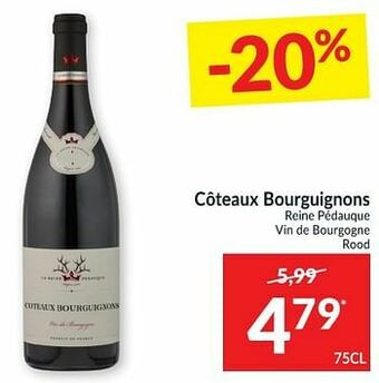 Intermarché Côteaux bourguignons reine pédauque vin de bourgogne rood aanbieding