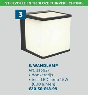 Zelfbouwmarkt Wandlamp aanbieding