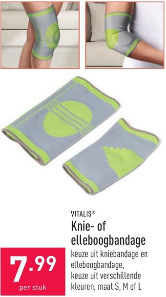 ALDI Vitalis Knie- of elleboogbandage aanbieding