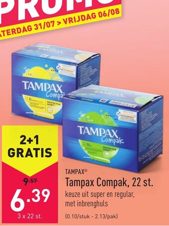 Tampax Compak, 22 st.