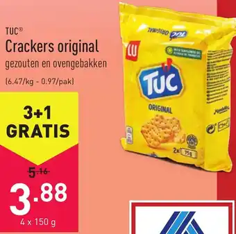 ALDI Tuc Crackers original 150g aanbieding