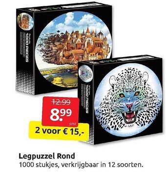 Boekenvoordeel Legpuzzel rond aanbieding