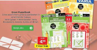 Boekenvoordeel Groot puzzelboek aanbieding